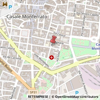 Mappa Via Filippo Mellana, 17, 15033 Casale Monferrato, Alessandria (Piemonte)