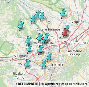 Mappa Via Negro, 10078 Venaria Reale TO, Italia (6.59111)