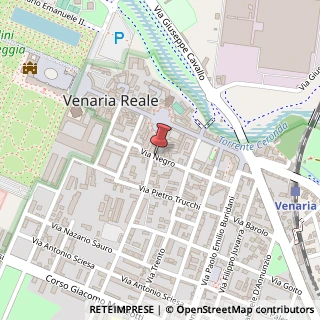 Mappa Via Negro, 16, 10078 Venaria Reale, Torino (Piemonte)