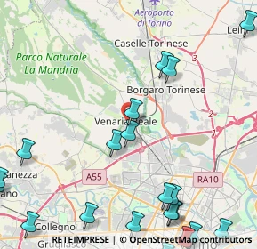 Mappa Via Negro, 10078 Venaria Reale TO, Italia (6.4)
