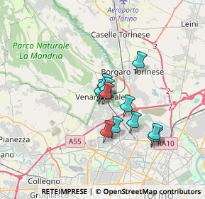 Mappa Via Negro, 10078 Venaria Reale TO, Italia (2.25083)