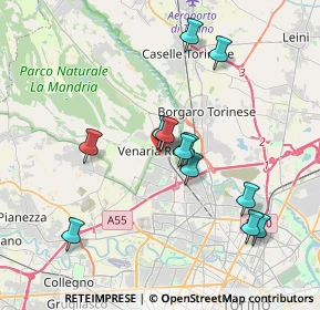 Mappa Via Negro, 10078 Venaria Reale TO, Italia (3.5325)