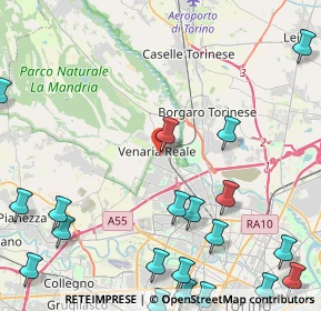 Mappa Via Negro, 10078 Venaria Reale TO, Italia (6.48)