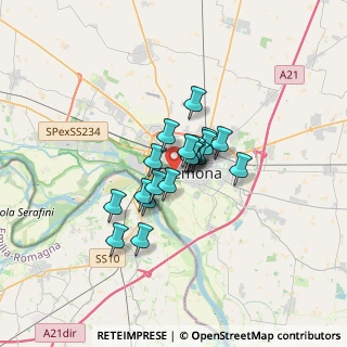Mappa Via Guido Grandi, 26100 Cremona CR, Italia (1.997)