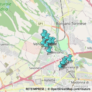 Mappa Via Pavesio, 10078 Venaria Reale TO, Italia (1.29077)