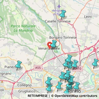 Mappa Via Pavesio, 10078 Venaria Reale TO, Italia (6.384)