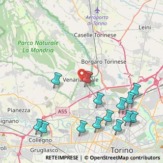 Mappa Via Pavesio, 10078 Venaria Reale TO, Italia (5.40429)