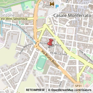 Mappa Via Federico Callori, 14, 15033 Casale Monferrato, Alessandria (Piemonte)