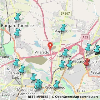 Mappa Raccordo Torino - Caselle, 10071 Borgaro torinese TO, Italia (3.264)