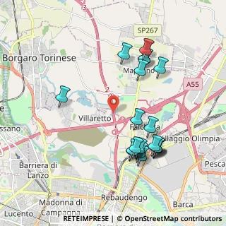 Mappa Raccordo Torino - Caselle, 10071 Borgaro torinese TO, Italia (2.0115)