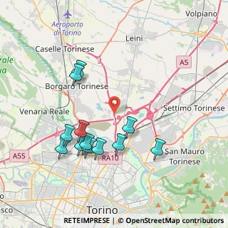 Mappa Raccordo Torino - Caselle, 10071 Borgaro torinese TO, Italia (3.915)