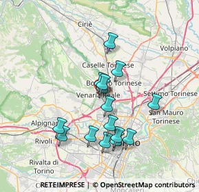 Mappa Piazza Don Alberione, 10078 Venaria Reale TO, Italia (6.25667)