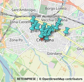 Mappa P.za Migliavacca, 26100 Cremona CR, Italia (0.498)