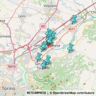 Mappa Via Peschiera, 10036 Settimo Torinese TO, Italia (2.21846)