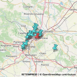 Mappa Via Peschiera, 10036 Settimo Torinese TO, Italia (9.20625)