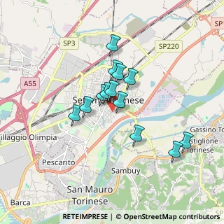 Mappa Via Peschiera, 10036 Settimo Torinese TO, Italia (1.33615)