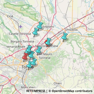 Mappa Via Peschiera, 10036 Settimo Torinese TO, Italia (7.12)