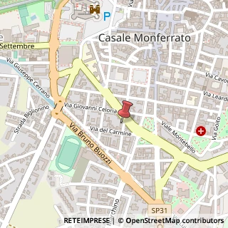 Mappa Via Luigi Hugues, 1, 15033 Casale Monferrato, Alessandria (Piemonte)