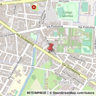 Mappa Via Giuseppina, 8/N, 26100 Cremona, Cremona (Lombardia)