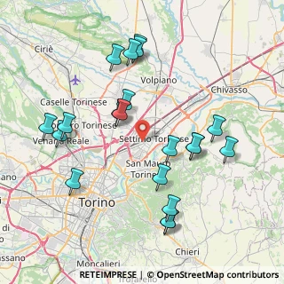 Mappa Via della Costituzione, 10036 Settimo Torinese TO, Italia (8.37)