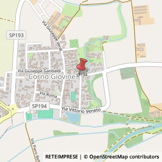 Mappa Via Giuseppe Mazzini,  8, 26846 Corno Giovine, Lodi (Lombardia)