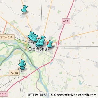 Mappa Via Giovanni Travesio, 26100 Cremona CR, Italia (3.42273)