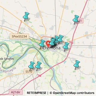 Mappa Via Pettinari, 26100 Cremona CR, Italia (2.81)