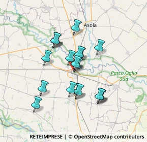 Mappa Via Dosso, 26034 Piadena CR, Italia (5.82842)