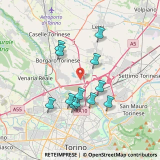 Mappa Via Benvenuto Cellini, 10071 Torino TO, Italia (3.44667)