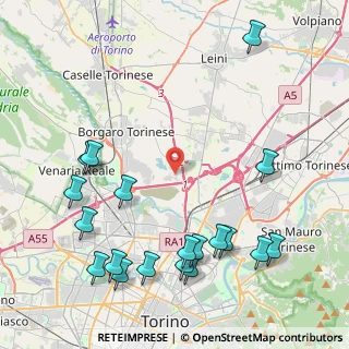 Mappa Via Benvenuto Cellini, 10071 Torino TO, Italia (5.38632)