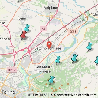 Mappa Via Luigi Settembrini, 10036 Settimo Torinese TO, Italia (6.81154)