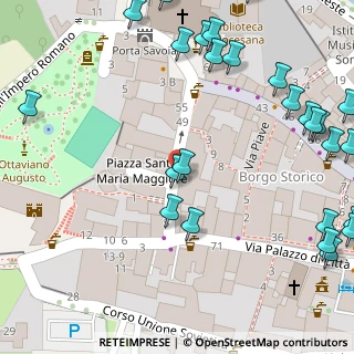 Mappa Via Al Castello, 10059 Susa TO, Italia (0.08889)