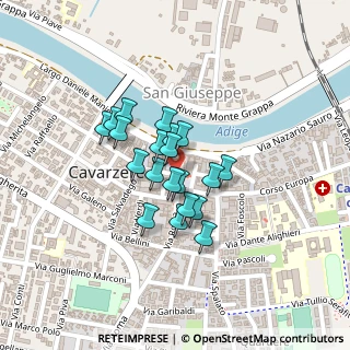 Mappa Via Gioacchino Rossini, 30014 Cavarzere VE, Italia (0.1445)