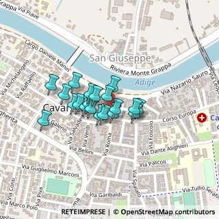 Mappa Via Gioacchino Rossini, 30014 Cavarzere VE, Italia (0.142)