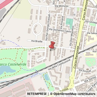 Mappa Via A. de Francisco, 25, 10036 Settimo Torinese, Torino (Piemonte)