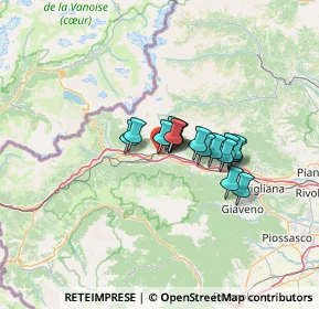 Mappa 10053 Bussoleno TO, Italia (8.22438)