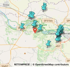 Mappa Unnamed Rd, 15030 Coniolo AL, Italia (4.1895)