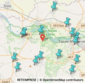 Mappa Unnamed Rd, 15030 Coniolo AL, Italia (5.21733)