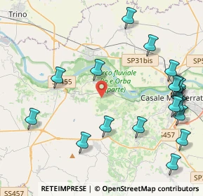 Mappa Unnamed Rd, 15030 Coniolo AL, Italia (5.21632)