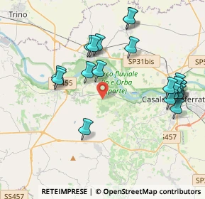 Mappa Unnamed Rd, 15030 Coniolo AL, Italia (4.3375)