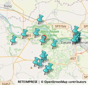 Mappa Unnamed Rd, 15030 Coniolo AL, Italia (4.4355)