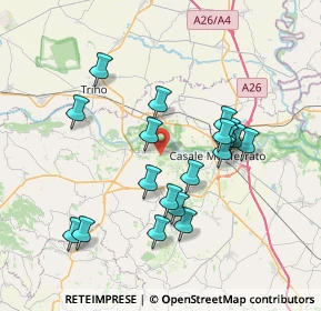 Mappa Unnamed Rd, 15030 Coniolo AL, Italia (6.95368)