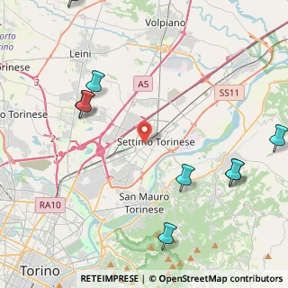 Mappa Via Edmondo de Amicis, 10036 Settimo Torinese TO, Italia (6.83077)