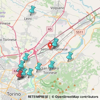Mappa Via Edmondo de Amicis, 10036 Settimo Torinese TO, Italia (5.26571)