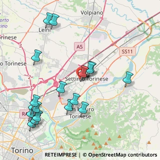 Mappa Via Edmondo de Amicis, 10036 Settimo Torinese TO, Italia (4.60842)