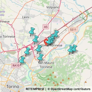Mappa Via Edmondo de Amicis, 10036 Settimo Torinese TO, Italia (2.95333)