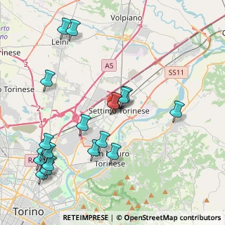 Mappa Ufficio fronte Strada, 10036 Settimo Torinese TO, Italia (4.68684)