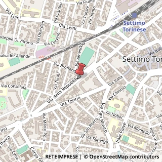 Mappa Via Cavour, 38, 10036 Settimo Torinese, Torino (Piemonte)