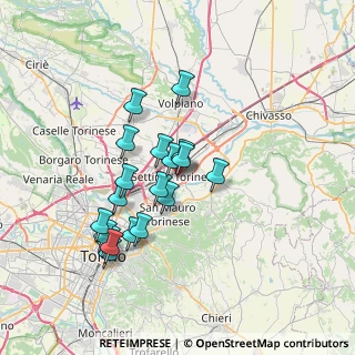 Mappa Via Frejus.1 Torino Via Castiglione.22 Settimo Torinese, 10139 TORINO TO, Italia (6.23684)
