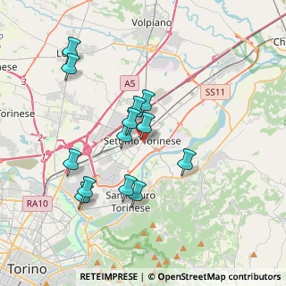 Mappa Piazza Vittorio Veneto, 10036 Settimo Torinese TO, Italia (3.44308)